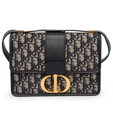 Dior Blue Oblique Jacquard 30 Montaigne Flap Bag