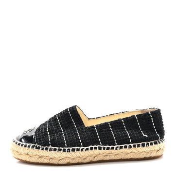 Tweed  CC Espadrilles 36 Black White