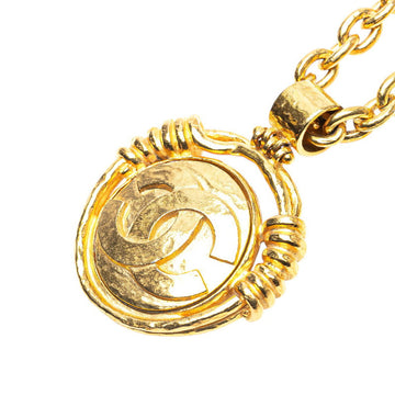Chanel Coco Mark Round Mirror Necklace