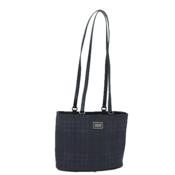 Burberry Nova Check Shoulder Bag PVC Black Auth bs15452