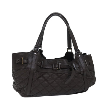 Burberry Tote Bag Leather Brown Auth bs16404