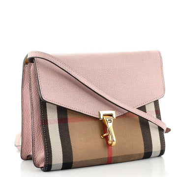 BURBERRY Macken Leather and House Check Crossbody New 1:1 Bags