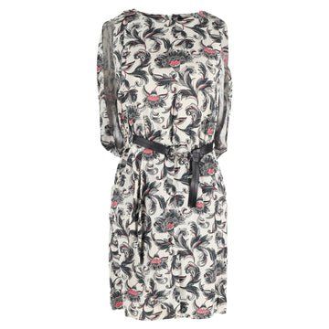 Louis Vuitton Dress with Belt in Floral Print Cotton