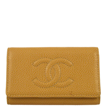 Top Quality Chanel 2003-2004 Beige Leather Timeless Key Case