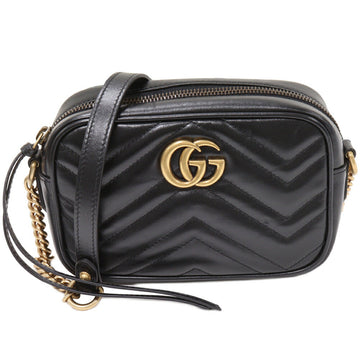 Gucci GG Marmont Quilted Mini Bag Black