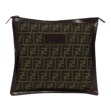 Fendi Zucca  Canvas Clutch Bag