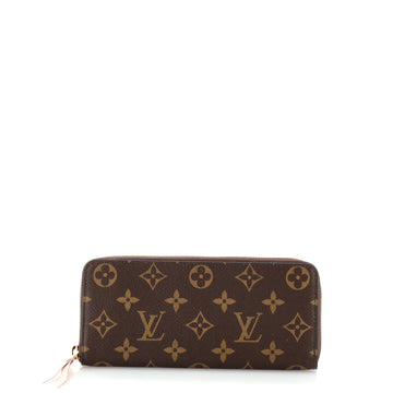 Leather Wallet Monogram Canvas
