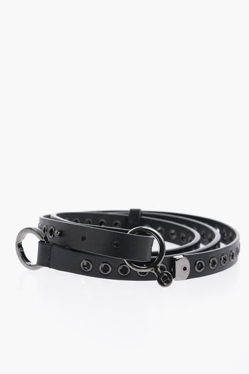 Dior Leather Belt With Eyelets 15Mm
