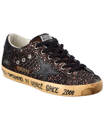 Golden Goose Superstar Glitter & Leather Sneaker