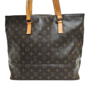 Louis Vuitton Cabas Mezzo Brown Monogram Leather/canvas