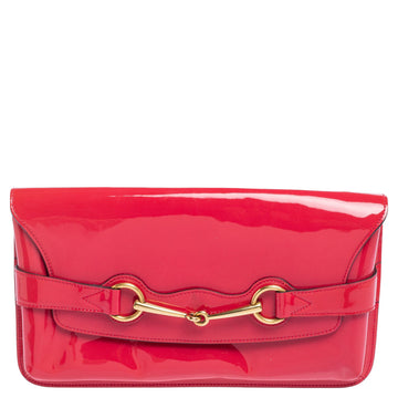 Gucci high quality Leather Bright Bit Clutch