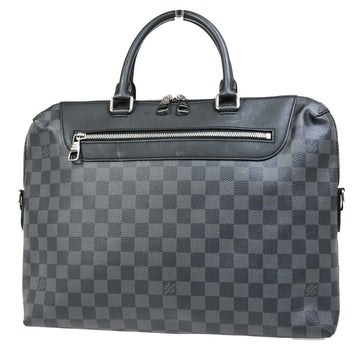 Louis Vuitton Porte Document Jules  Canvas Briefcase Bag