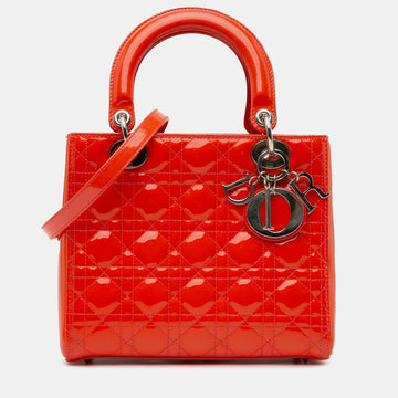 Medium Patent Cannage Lady Dior