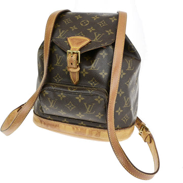Louis Vuitton Montsouris Mm  Canvas Backpack Bag