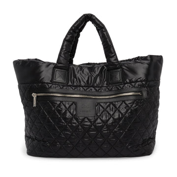Chanel Black Quilted Nylon Coco Cocoon Large Tote