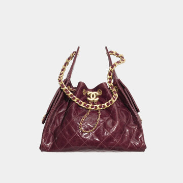 Chanel 25 Small Handbag Calfskin & Gold Tone Metal