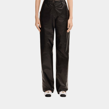 Black Trousers in Lambskin