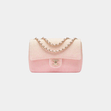 Flap Bag Glass Beads Sequins & Gold Tone Metal