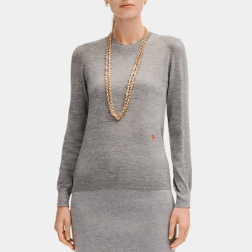 Grey Sweater in Cashmere and Silk