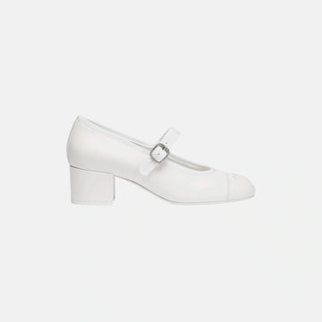 Heeled Mary Janes in Lambskin