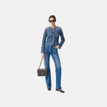 Jeans in Blue Washed Denim