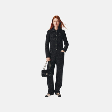 Jumpsuit in Sequined Wool Tweed