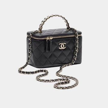 Long Vanity with Chain Grained Calfskin & Pearl