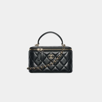 Long Vanity With Chain Lambskin