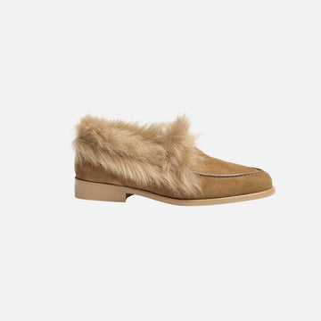 Moccasins Suede Kidskin And Shearling Lambskin