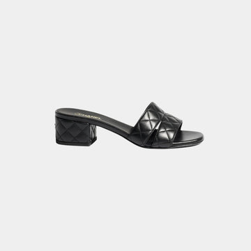 Mules In Lambskin Heeled