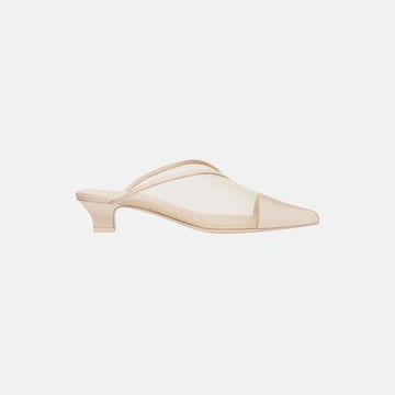 Mules in Mesh and Grosgrain