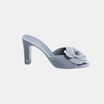 Mules Velvet Grey