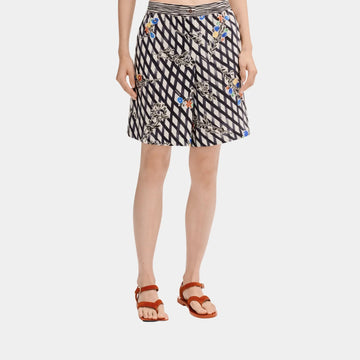Shorts in Printed Crepe De Chine