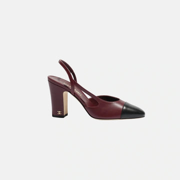 Heeled Slingbacks in Lambskin