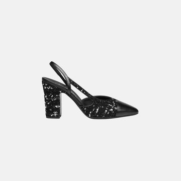 Slingbacks in Tweed