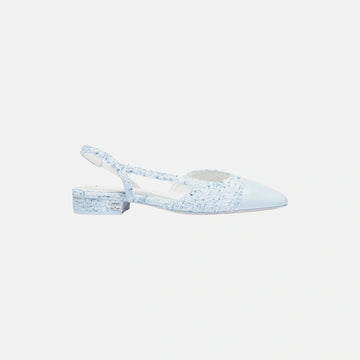 Slingbacks in Tweed and Lambskin