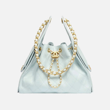 Small Chanel 25 Bag in Light Blue Calfskin  FW 2025/26