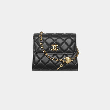 Small Clutch With Chain Lambskin