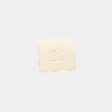 Small Flap Wallet Grained Shiny Calfskin