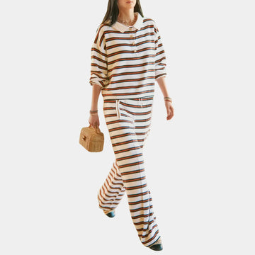 Striped Trousers in Cotton