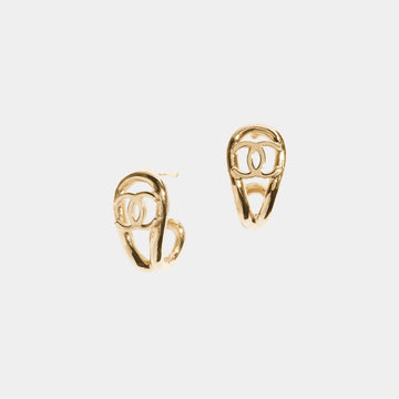 Stud Earrings Metal Gold