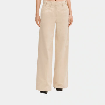 Trousers in Beige Gabardine