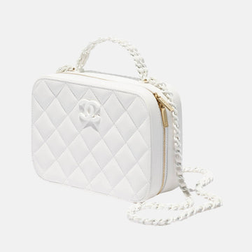 Vanity Case In Lambskin & Lacquered Metal