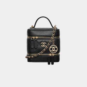 Vanity with Chain in Grained Calfskin
