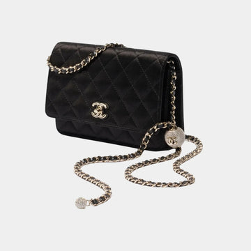 Wallet On Chain in Mixed Fibres, Silk and Diamante