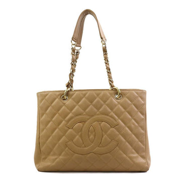 Beige Fabric Chanel Shoulder Bag