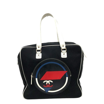 Black Fabric Chanel Shoulder Bag