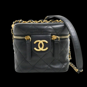 Black Leather Chanel Vanity