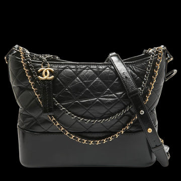 Black Leather Chanel Handbag