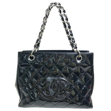 Black Leather Chanel Shoulder Bag